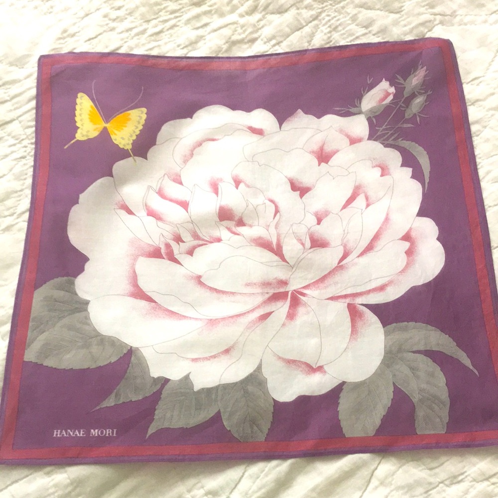 Hanae Mori square scarf